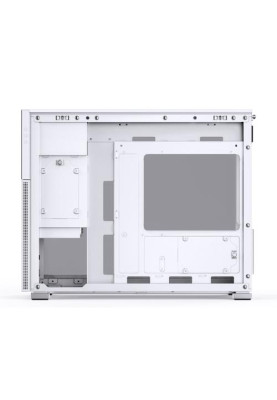 Корпус Jonsbo D31 MESH SCREEN, White, без БЖ, Mini Tower, для Micro ATX / DTX / Mini ITX, 8" TFT екран (1280x800, 60 Гц), CPU до 168 мм / VGA до 400 мм, бічна панель із загартованого скла
