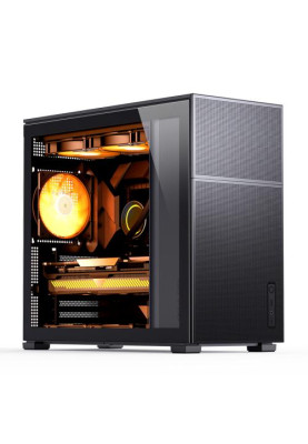 Корпус Jonsbo D41 MESH, Black, без БЖ, Mini Tower, для ATX / Micro ATX, CPU до 168 мм / VGA до 400 мм, бічна панель із загартованого скла