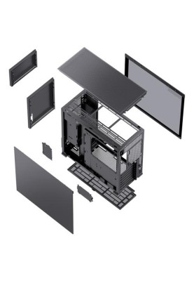 Корпус Jonsbo D41 MESH, Black, без БЖ, Mini Tower, для ATX / Micro ATX, CPU до 168 мм / VGA до 400 мм, бічна панель із загартованого скла