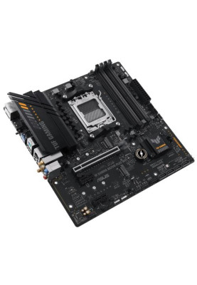 Материнська плата AM5 Asus TUF GAMING A620M-PLUS WIFI, A620, 4xDDR5, Int.Video (CPU), 4xSATA3, 2xM.2, 1xPCI-E 4.0 x16, 2xPCI-E 3.0 x1, Realtek 7.1, Realtek 2.5Gb, WiFi 6, Bluetooth 5.3, 4xUSB3.2/6xUSB2.0, HDMI/2xDP, MicroATX