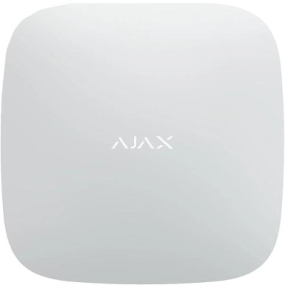 Централь Ajax Hub 2, White, 4G (8EU/ECG), з підтримкою датчиків з фотофіксацією, до 100 пристроїв, до 50 користувачів, віддалене налаштування, 163х163х36 мм, 362 г