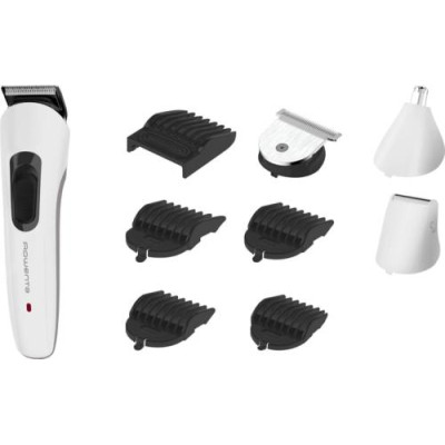 Тример Rowenta EASY TN8961F4, White, 8 насадок, сумочка для зберігання, волога очистка, стрижка вологого волосся, акумулятор, індикатор зарядки