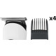 Тример Rowenta EASY TN8961F4, White, 8 насадок, сумочка для зберігання, волога очистка, стрижка вологого волосся, акумулятор, індикатор зарядки