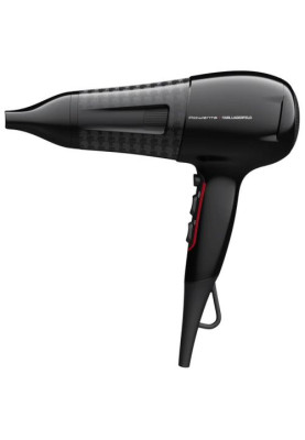 Фен Rowenta POWERLINE KARL LAGERFELD CV591LF0, Black, 2100W, 2 швидкості, 3 режими, іонізація, дифузор, концентратор, DC двигун