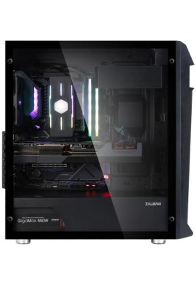Корпус Zalman Z1 Plus Black, без БЖ, ATX / Micro ATX / Mini ITX, USB2.0 x 1, USB3.0 x 2, 2x3.5mm, 5.25 x 4, 3.5 x 5, 2.5 x 1