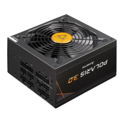 Блок живлення 1250 Вт, Chieftec POLARIS 3.0, Black, модульний, 80+ Gold, Active PFC, 135 мм, 4xMolex/12xSATA/1xPCI-E 16-pin/4xPCI-E 6+2-pin/1xMB 20+4-pin/2 AFC/OCP/OPP/OTP/OVP/SCP/SIP/UVP, ATX 12V 3.0 (PPS-1250FC-A3)