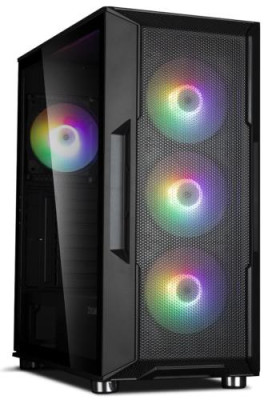 Корпус Zalman i3 NEO, Black, Mid Tower, без БЖ, для ATX / Micro ATX / Mini ITX, 2xUSB 3.0 / 1xUSB 2.0, макс. CPU - 162 мм / VGA - 355 мм, 4x120 мм RGB, бічна панель із загартованого скла