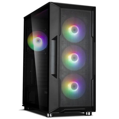 Корпус Zalman i3 NEO, Black, Mid Tower, без БЖ, для ATX / Micro ATX / Mini ITX, 2xUSB 3.0 / 1xUSB 2.0, макс. CPU - 162 мм / VGA - 355 мм, 4x120 мм RGB, бічна панель із загартованого скла