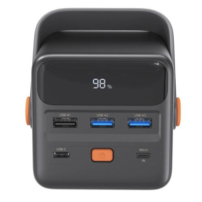 Універсальна мобільна батарея 50000 mAh, Choetech B664, Black, 65 Вт, 3xUSB / Type-C, PD3.0, QC3.0, LED індикатор рівня заряду, LED ліхтар Універсальна мобільна батарея 50000 mAh, Choetech B664, Black, 65 Вт, 3xUSB / Type-C, PD3.0, QC3.0, LED індикатор рівня заряду, LED ліхтар