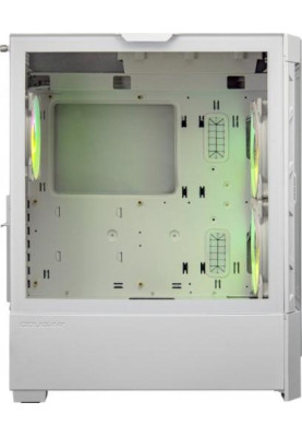 Корпус Cougar Duoface RGB White, без БЖ, EATX / ATX / Micro ATX / Mini ITX, USB 3.0 x2, USB 2.0 x1, RGB підсвічування, 2x140 ARGB, 1x120 ARGB, загартоване скло, 386x230x491 мм