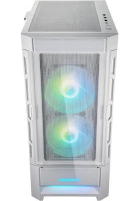 Корпус Cougar Duoface RGB White, без БЖ, EATX / ATX / Micro ATX / Mini ITX, USB 3.0 x2, USB 2.0 x1, RGB підсвічування, 2x140 ARGB, 1x120 ARGB, загартоване скло, 386x230x491 мм