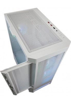 Корпус Cougar Duoface RGB White, без БЖ, EATX / ATX / Micro ATX / Mini ITX, USB 3.0 x2, USB 2.0 x1, RGB підсвічування, 2x140 ARGB, 1x120 ARGB, загартоване скло, 386x230x491 мм