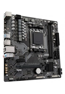 Материнська плата AM5 Gigabyte A620M H, A620, 2xDDR5, Int.Video (CPU), 4xSATA3, 1xM.2, 1xPCI-E 4.0 x16, 1xPCI-E 3.0 x1, Realtek 7.1, Realtek 1Gb, 4xUSB3.2/8xUSB2.0, HDMI/DP, MicroATX