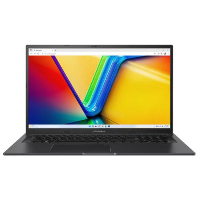 Ноутбук 17" Asus VivoBook 17X K3704VA-AU044 (90NB1091-M001L0) Indie Black 17.3" FullHD 1920x1080 IPS матовий, Intel Core i5-13500H 2.6-4.7GHz, RAM 16GB, SSD 512GB, Intel Iris Xe Graphics, DOS, підсвічування клавіатури