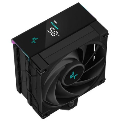 Кулер для процесора Deepcool AK400 DIGITAL, Black, алюміній, 1x120 мм, LCD екран, для Intel 115x/1200/1700, AMD AMx/FMx (R-AK400-BKADMN-G)