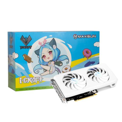 Відеокарта GeForce RTX 4060, Maxsun, iCraft OC LimitedX2, 8Gb GDDR6, 128-bit, HDMI/3xDP, 2550/17000 MHz, 8-pin (MS-RTX4060 ICraft OC 8G LimitedX2)
