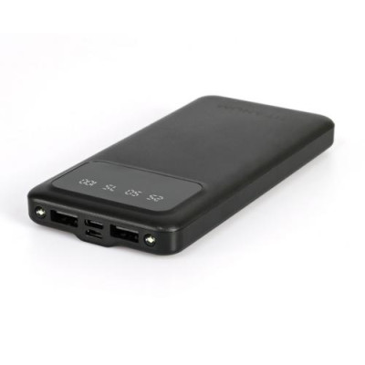 Універсальна мобільна батарея 10000 mAh, Titanum OL21, Black, 2xUSB, LED ліхтарик (TPB-OL21-B)