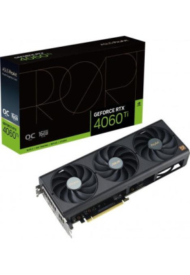 Відеокарта GeForce RTX 4060 Ti, Asus, ProArt OC, 16Gb GDDR6, 128-bit, HDMI/3xDP, 2685/18000 MHz, 8-pin (PROART-RTX4060TI-O16G)
