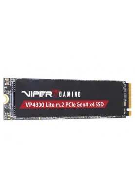 Твердотільний накопичувач SSD 1Tb, Patriot Viper VP4300 Lite, PCI-E 4.0x4, M.2 2280, 3D TLC, 7400/6400 МБ/с (VP4300L1TBM28H)