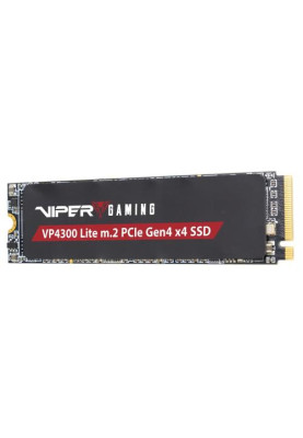 Твердотільний накопичувач SSD 2Tb, Patriot Viper VP4300 Lite, PCI-E 4.0 x4, M.2 2280, 3D TLC, 7400/6400 МБ/с (VP4300L2TBM28H)