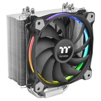 Кулер для процесора Thermaltake Riing Silent 12 RGB Sync Edition, алюміній/мідь, 1x120 мм RGB, для Intel 1200/115x/1366/775/2011/2066, AMD AMx/FMx, до 170 Вт (CL-P052-AL12SW-A)