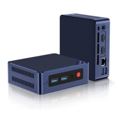 Неттоп Beelink MINI S12 Pro, Black, N100 (4x3.4 GHz, 6 Вт), 16Gb DDR4 3200 MHz SO-DIMM, 500Gb SSD NVMe, 1x2.5" SATA, UHD Graphics, WiFi 6, Bluetooth 5.2, GLan, 4xUSB 3.2, 2xHDMI, Windows 11 Pro, кріплення VESA у комплекті (BLMS12PN10016500BK)