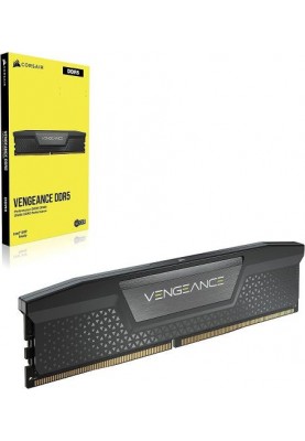 Пам'ять 16Gb x 2 (32Gb Kit) DDR5, 6000 MHz, Corsair Vengeance, Black, 36-44-44-96, 1.4V, з радіатором (CMK32GX5M2E6000C36)