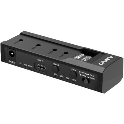 Кишеня зовнішня M.2 / SATA Maiwo K10635N, Black, NVMe / 3.5"/2.5" SATA, Type-C, блок живлення в комплекті