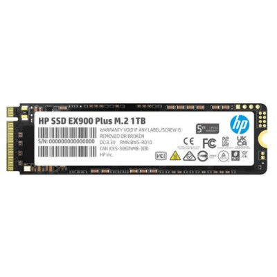 Твердотільний накопичувач SSD 1Tb, HP EX900 Plus, PCI-E 3.0 x4, M.2 2280, 3D TLC, 3300/2700 МБ/с (35M34AA)