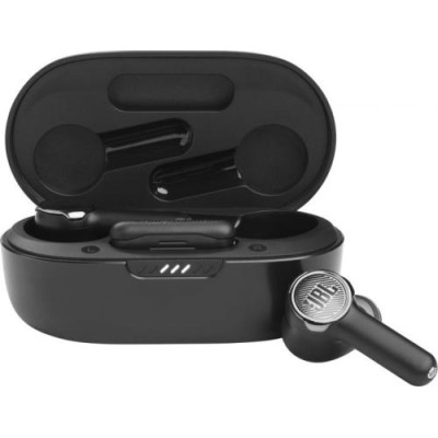Навушники JBL Quantum TWS, Black, Bluetooth, мікрофон, чохол з функцією зарядки, технологія "Pure Bass" (JBLQUANTUMTWSBLK)