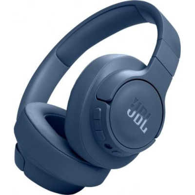 Навушники бездротові JBL Tune 770NC, Blue, Bluetooth, мікрофон, акумулятор 690 mAh, технологія "Pure Bass", кнопки на чашках навушників, швидка зарядка (JBLT770NCBLU)