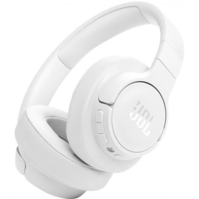 Навушники бездротові JBL Tune 770NC, White, Bluetooth, мікрофон, акумулятор 690 mAh, технологія "Pure Bass", кнопки на чашках навушників, швидка зарядка (JBLT770NCWHT)