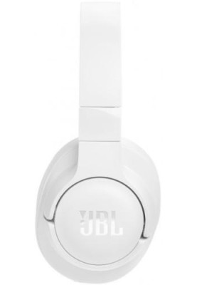Навушники бездротові JBL Tune 770NC, White, Bluetooth, мікрофон, акумулятор 690 mAh, технологія "Pure Bass", кнопки на чашках навушників, швидка зарядка (JBLT770NCWHT)