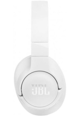 Навушники бездротові JBL Tune 770NC, White, Bluetooth, мікрофон, акумулятор 690 mAh, технологія "Pure Bass", кнопки на чашках навушників, швидка зарядка (JBLT770NCWHT)
