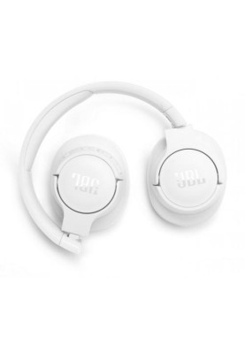 Навушники бездротові JBL Tune 770NC, White, Bluetooth, мікрофон, акумулятор 690 mAh, технологія "Pure Bass", кнопки на чашках навушників, швидка зарядка (JBLT770NCWHT)