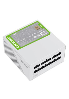 Блок живлення 1050 Вт, GameMax GX-1050 PRO, White, модульний, 80+ Platinum, Active PFC, 13.5 см, 3xMolex / 10xSATA / 1x16-pin / 4x6+2-pin / 2x4+4-pin / 1x20+4-pin, захист OTP / OCP / SCP / OVP / UVP / OPP