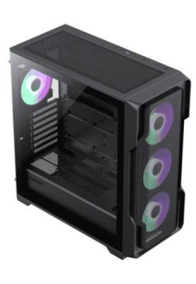 Корпус GameMax Siege BK Black, без БЖ, Mid Tower, EATX / ATX / Micro ATX / Mini-ITX, 1хUSB 3.0, 2хUSB 2.0, 4x120 мм АRGB, 465x210x485 мм, 0.6 мм