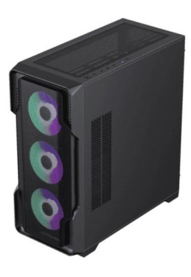 Корпус GameMax Siege BK Black, без БЖ, Mid Tower, EATX / ATX / Micro ATX / Mini-ITX, 1хUSB 3.0, 2хUSB 2.0, 4x120 мм АRGB, 465x210x485 мм, 0.6 мм