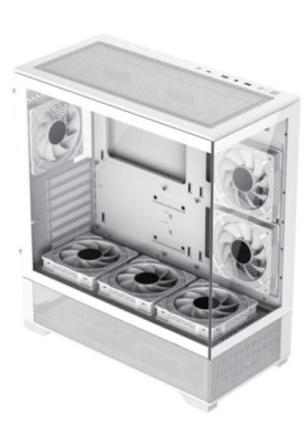 Корпус GameMax Vista AW White, без БЖ, Mid Tower, EATX / ATX / Micro ATX / Mini-ITX, 2xUSB 2.0, 1xUSB 3.0, 1x Type-C, 6x120 мм ARGB, 485x210x433 мм, 0.6 мм, 8.5 кг