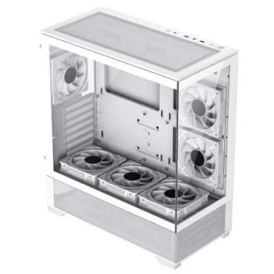Корпус GameMax Vista AW White, без БЖ, Mid Tower, EATX / ATX / Micro ATX / Mini-ITX, 2xUSB 2.0, 1xUSB 3.0, 1x Type-C, 6x120 мм ARGB, 485x210x433 мм, 0.6 мм, 8.5 кг