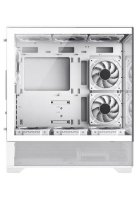 Корпус GameMax Vista AW White, без БЖ, Mid Tower, EATX / ATX / Micro ATX / Mini-ITX, 2xUSB 2.0, 1xUSB 3.0, 1x Type-C, 6x120 мм ARGB, 485x210x433 мм, 0.6 мм, 8.5 кг