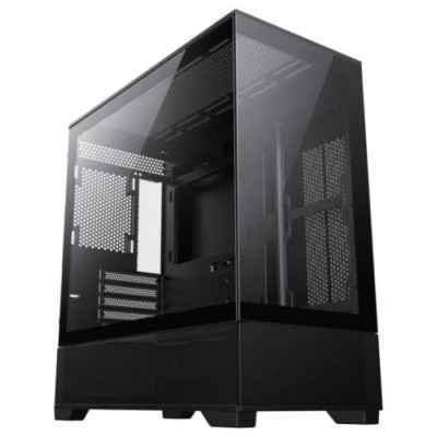 Корпус GameMax Vista MB Black, без БЖ, Mid Tower, Micro ATX / Mini-ITX, 2xUSB 2.0, 1xUSB 3.0, 485x210x433 мм, 0.6 мм, 7.45 кг
