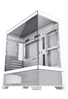 Корпус GameMax Vista MW White, без БЖ, Mid Tower, Micro ATX / Mini-ITX, 2xUSB 2.0, 1xUSB 3.0, 485x210x433 мм, 0.6 мм, 7.45 кг
