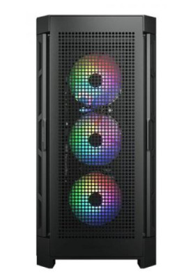 Корпус Cougar Airface Pro RGB Black, без БЖ, ATX / Micro ATX / Mini ITX, USB 3.0 x2, USB 2.0 x1, Type-C Gen 2, RGB підсвічування, 4x120 ARGB, загартоване скло, 240x496x465 мм