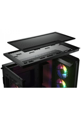 Корпус Cougar Airface Pro RGB Black, без БЖ, ATX / Micro ATX / Mini ITX, USB 3.0 x2, USB 2.0 x1, Type-C Gen 2, RGB підсвічування, 4x120 ARGB, загартоване скло, 240x496x465 мм