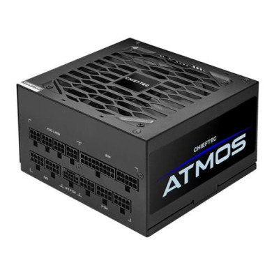 Блок живлення 850 Вт, Chieftec ATMOS, Black, модульний, 80+ Gold, Active PFC, 120 мм FDB, 4xMolex / 9xSATA / 1x16-pin / 4x6+2-pin / 1x20+4-pin / 2x4+4-pin, захист AFC/OCP/OPP/OTP/OVP/SCP/SIP/UVP (CPX-850FC)
