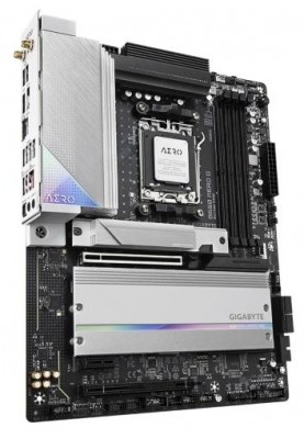 Материнська плата AM5 Gigabyte B650 AERO G, B650, 4xDDR5, Int.Video (CPU), 4xSATA3, 3xM.2, 1xPCI-E 4.0 x16, 1xPCI-E 4.0 x16(x4), 1xPCI-E 3.0 x16(x1), ALC1220-VB, Intel 2.5Gb, Wi-Fi 6E+BT5.2, 8xUSB3.2/6xUSB2.0, HDMI/Type-C (DP1.4), ATX