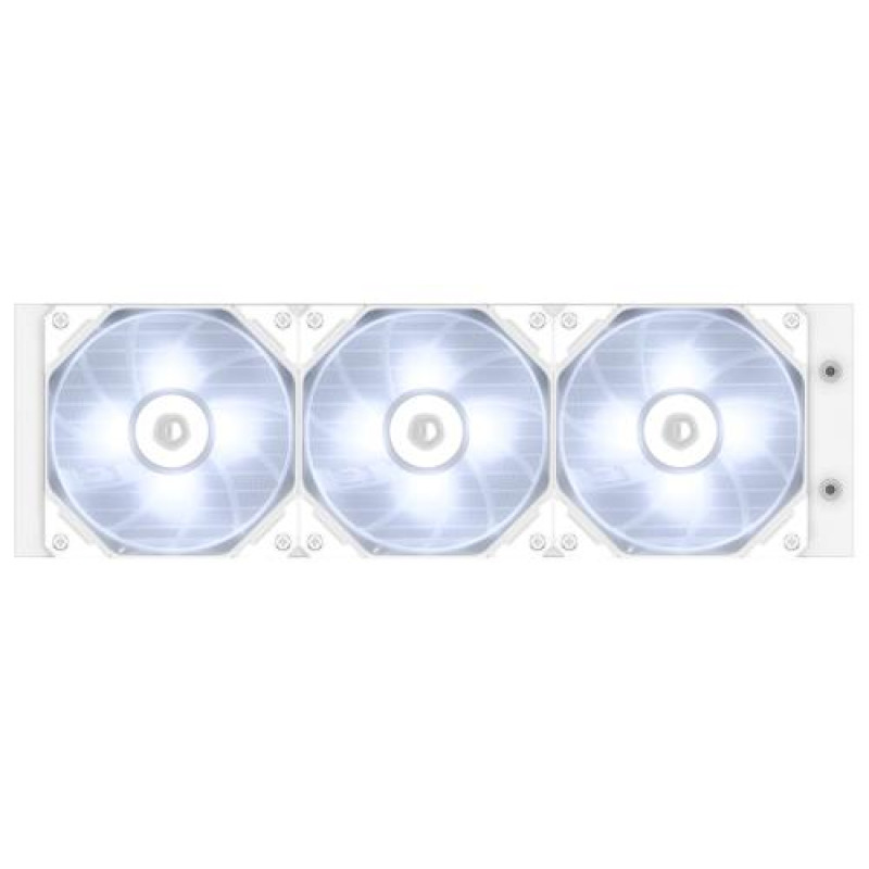 Система рідинного охолодження ID-Cooling DashFlow 360 Basic White, 3х120мм, 4pin PWM, Intel LGA2066/2011/1700/1200/1151/1150/1155/1156  AMD AM5/AM4, до 350Вт TDP, біле підсвічування вентиляторів