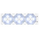 Система рідинного охолодження ID-Cooling DashFlow 360 Basic White, 3х120мм, 4pin PWM, Intel LGA2066/2011/1700/1200/1151/1150/1155/1156  AMD AM5/AM4, до 350Вт TDP, біле підсвічування вентиляторів