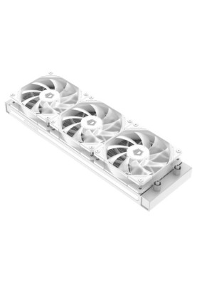 Система рідинного охолодження ID-Cooling DashFlow 360 Basic White, 3х120мм, 4pin PWM, Intel LGA2066/2011/1700/1200/1151/1150/1155/1156  AMD AM5/AM4, до 350Вт TDP, біле підсвічування вентиляторів